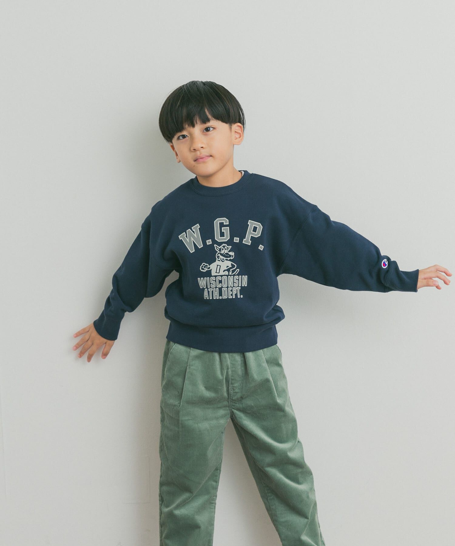 URBAN RESEARCH DOORS「『別注』Champion&times;DOORS　アニマルプリント SWEATSHIRTS(KIDS)」|その他|