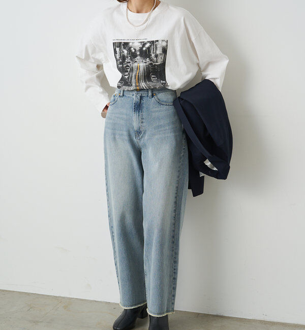  「《リバイバル》【低身長/高身長対応】タテストレッチ足長デニムパンツ」|その他|