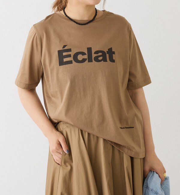  「シルケットロゴプリント&times;刺繍Tシャツ」|Tシャツ・カットソー|キャメル