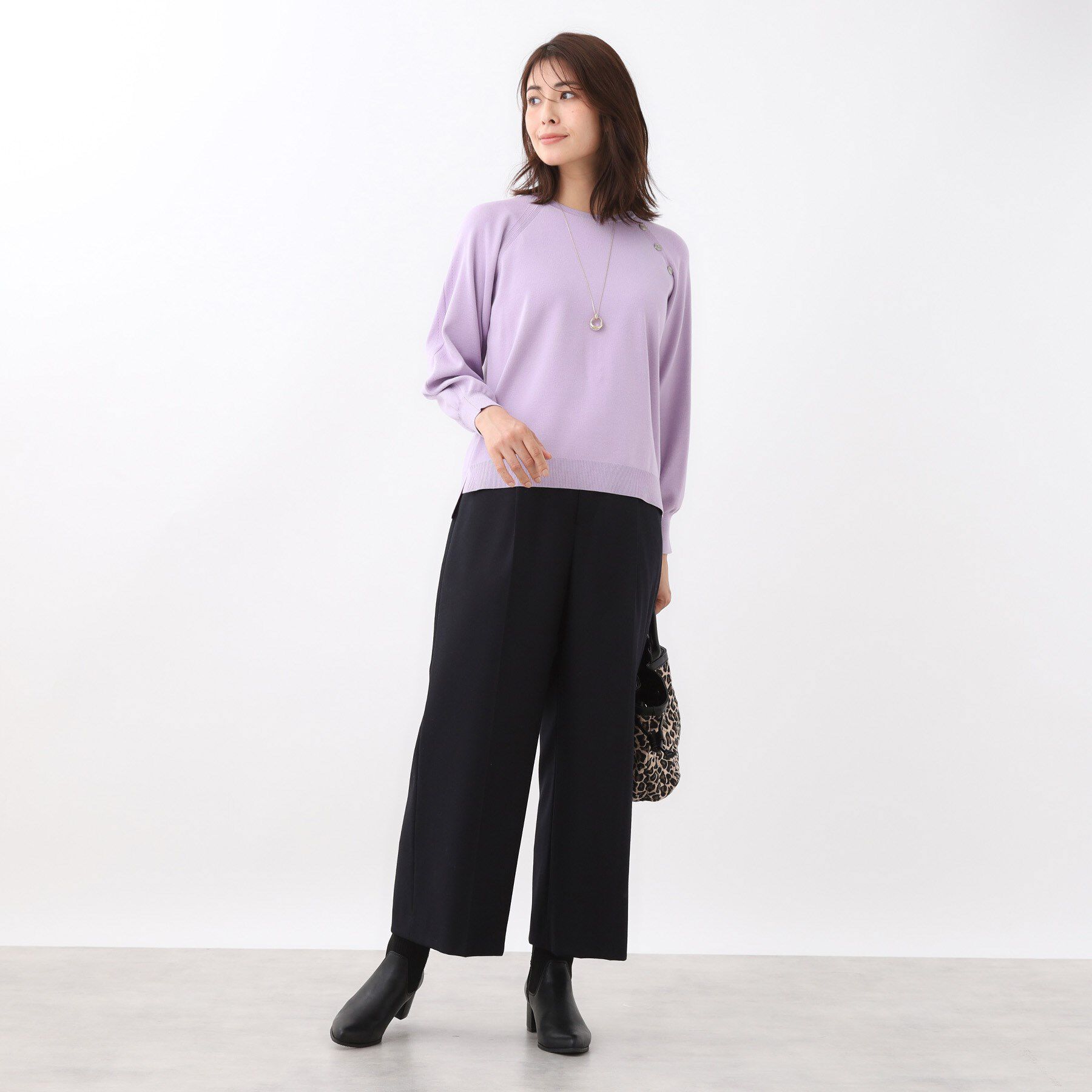 Reflect「【腰周りすっきり◎】ワイドクロップドパンツ」|その他|