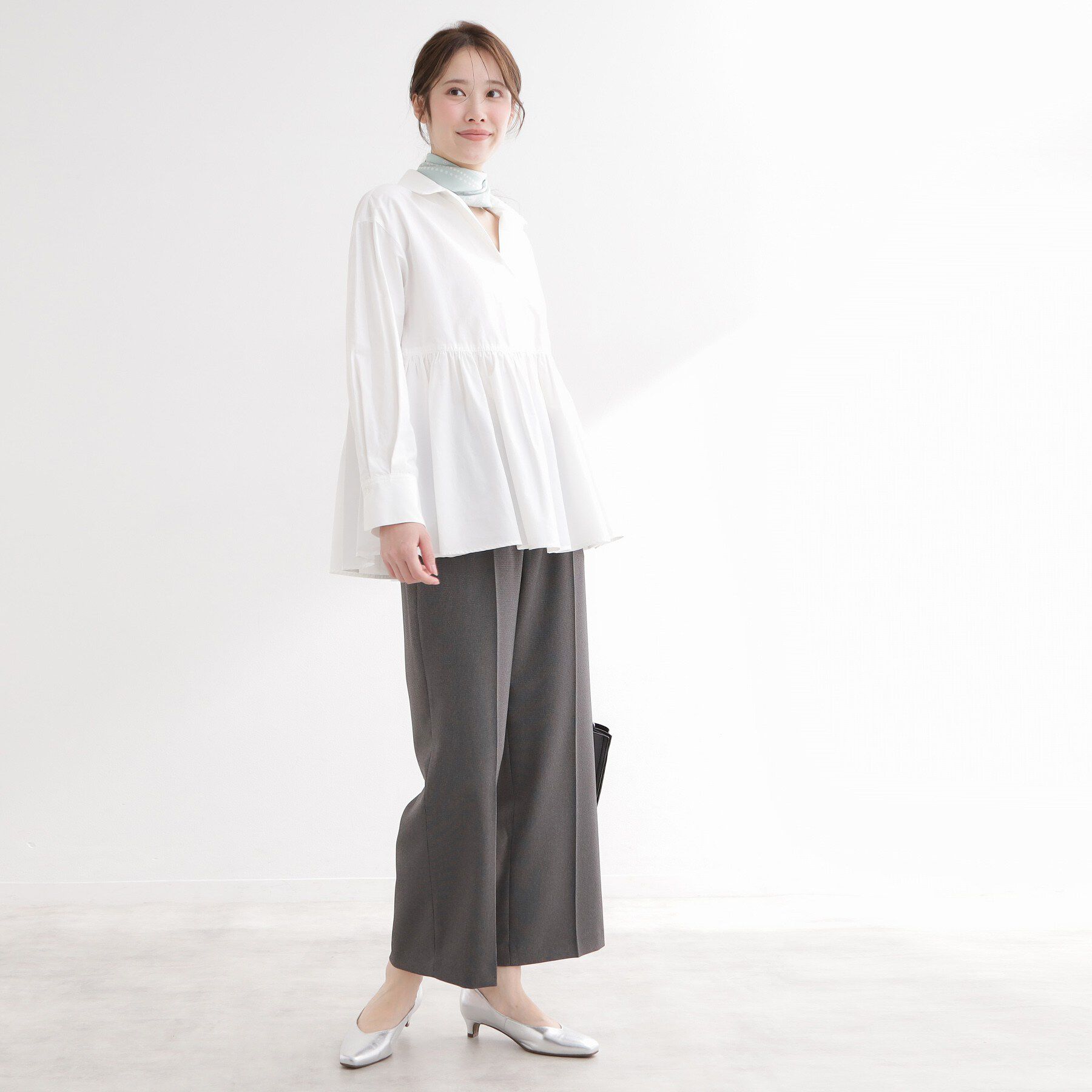 Reflect「【レイヤードにおすすめ◎】ペプラムデザインシャツ」|シャツ・ブラウス|