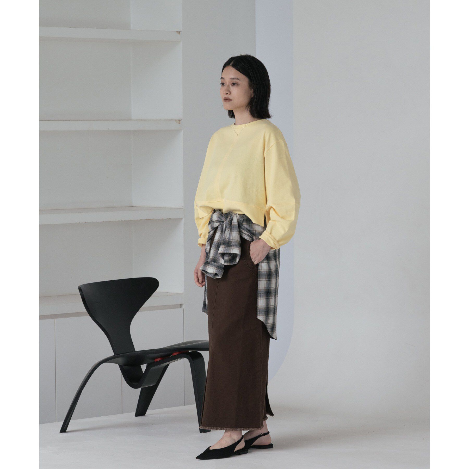 GALLEST「ロングスリーブフォルムカットソー【洗える】」|Tシャツ・カットソー|