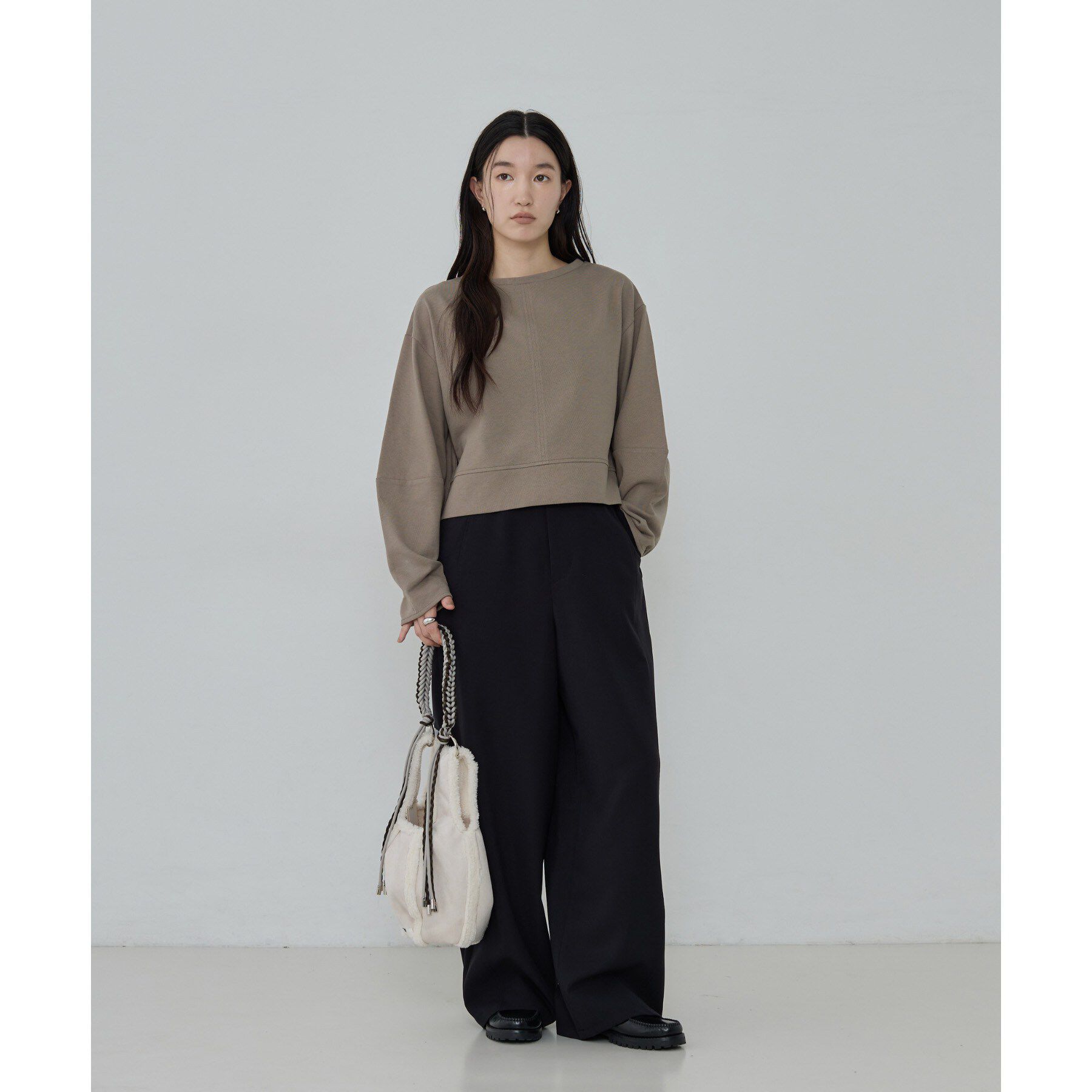 GALLEST「ロングスリーブフォルムカットソー【洗える】」|Tシャツ・カットソー|
