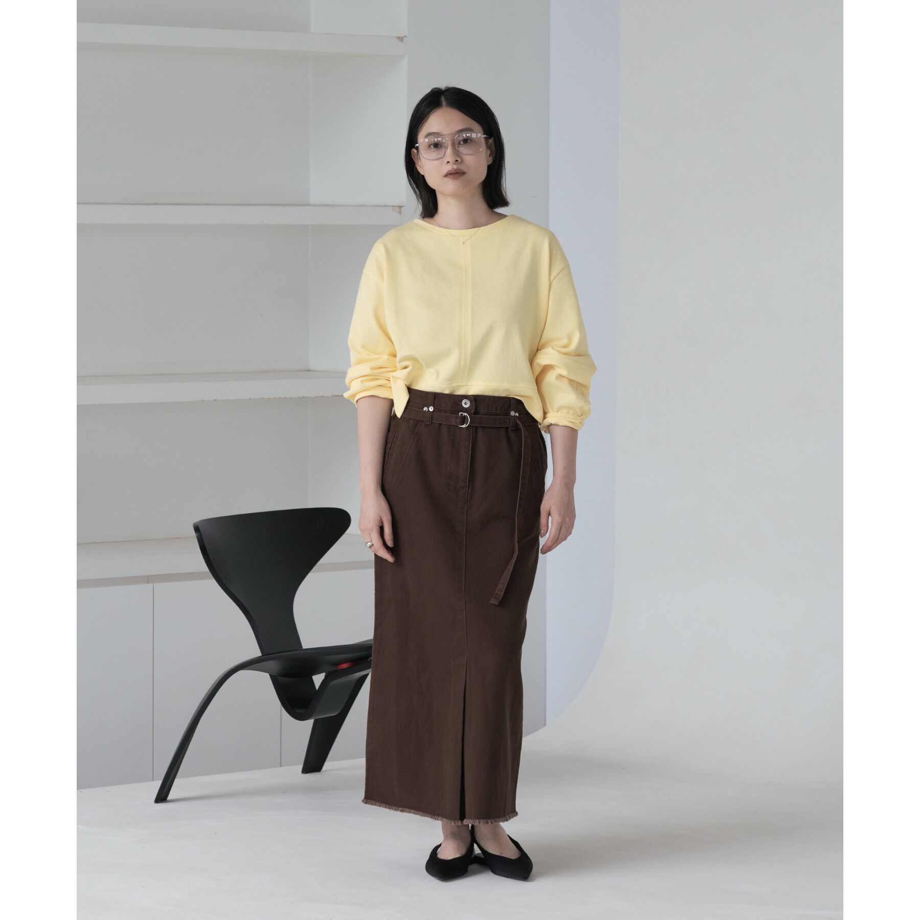 GALLEST「ロングスリーブフォルムカットソー【洗える】」|Tシャツ・カットソー|
