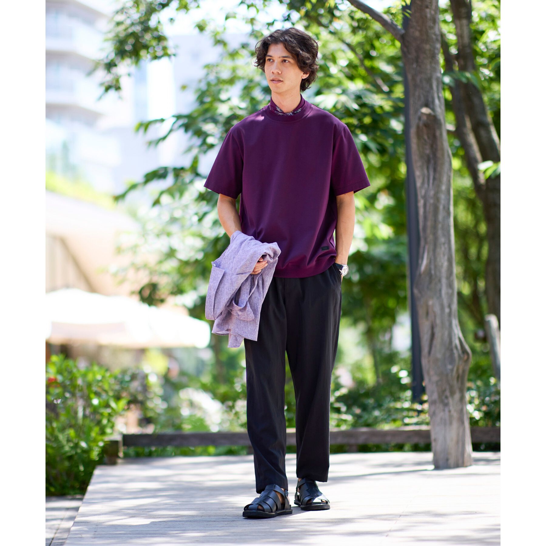 TAKEO KIKUCHI「【抗菌防臭／5サイズ展開】ハイゲージポンチ Tシャツ」|Tシャツ・カットソー|