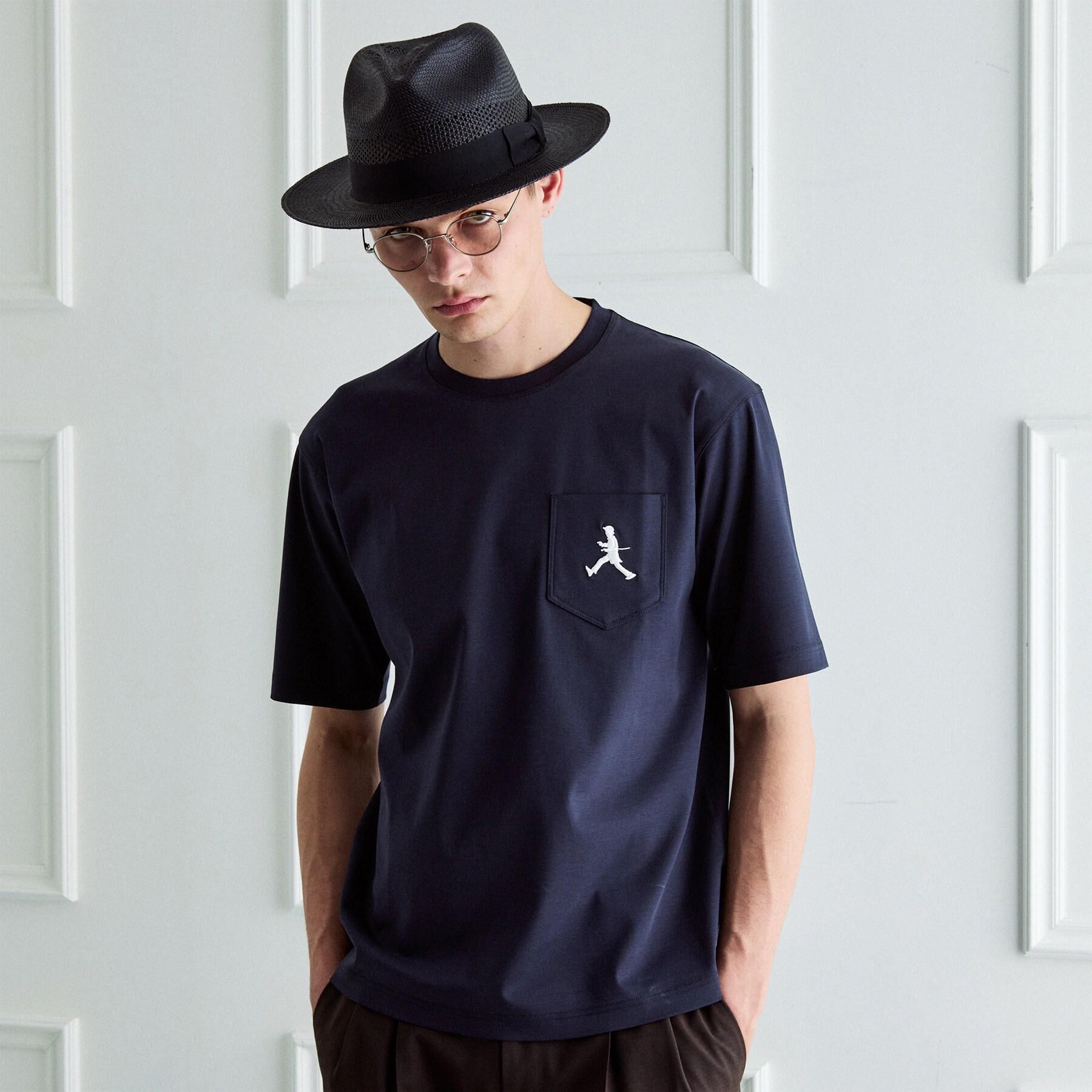 TAKEO KIKUCHI「【BOWLER HAT LABEL】アイスクリアコットンボーラーハットウォーカー 半袖ポケT」|Tシャツ・カットソー|