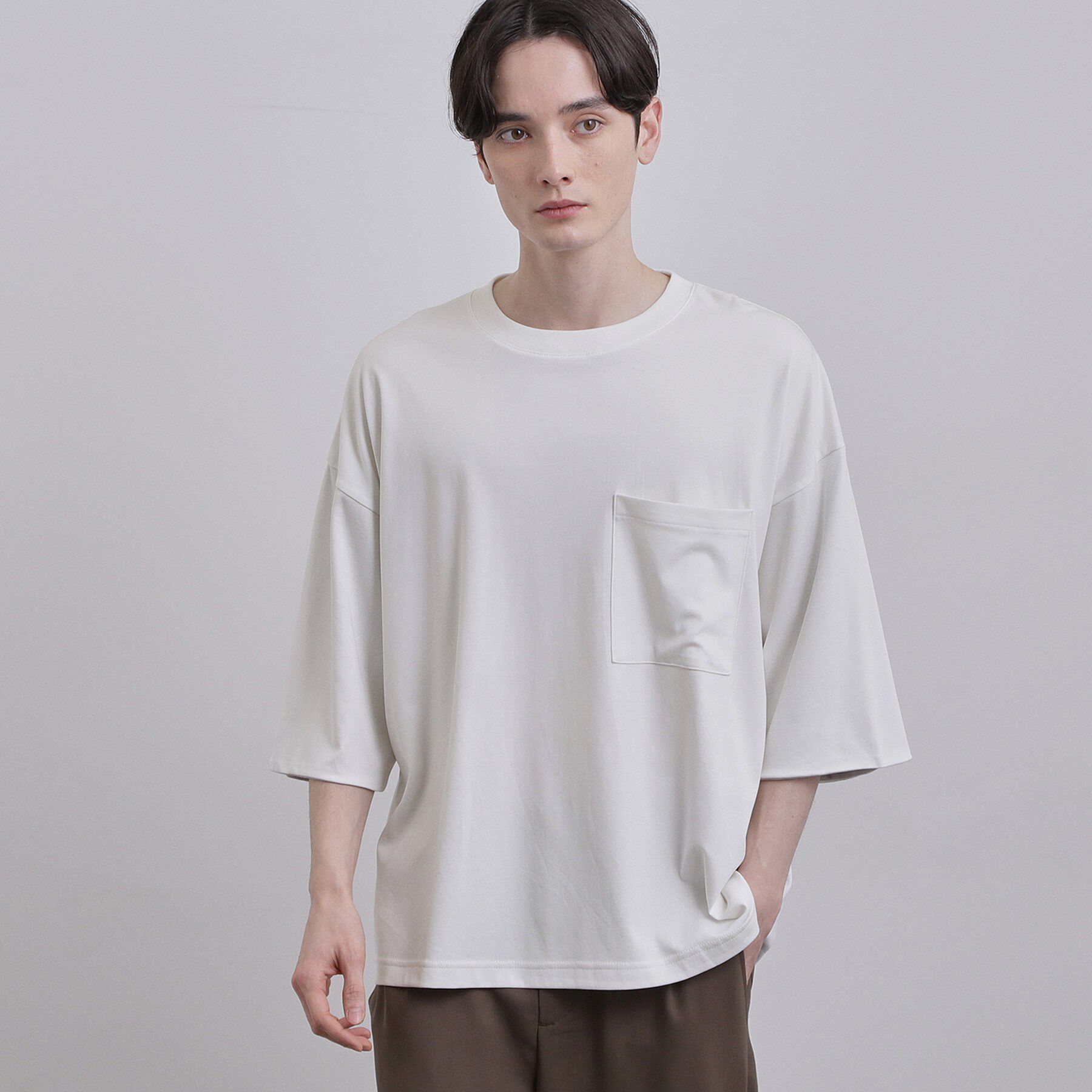 tk.TAKEO KIKUCHI「スムースシルケット レイヤードカットソー」|Tシャツ・カットソー|