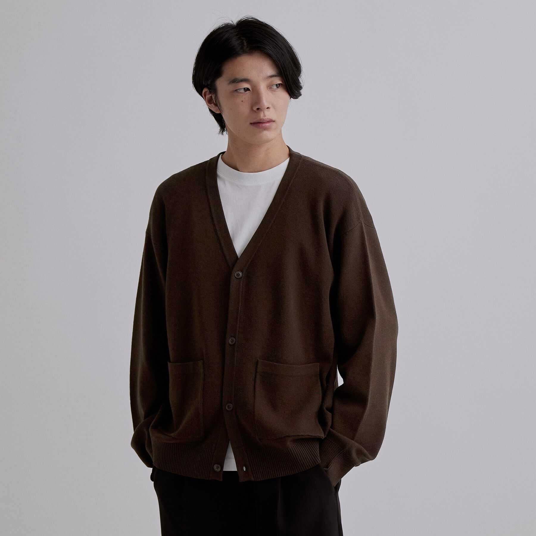 tk.TAKEO KIKUCHI「CARE FREE KNITカーディガン」|カーディガン|ブラウン(044)