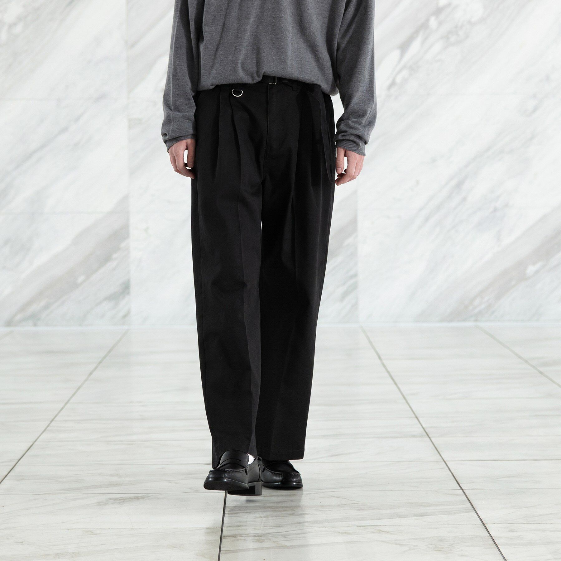 tk.TAKEO KIKUCHI「【別注】Dickies（R）ベルテッドパンツ」|その他|ブラック(019)