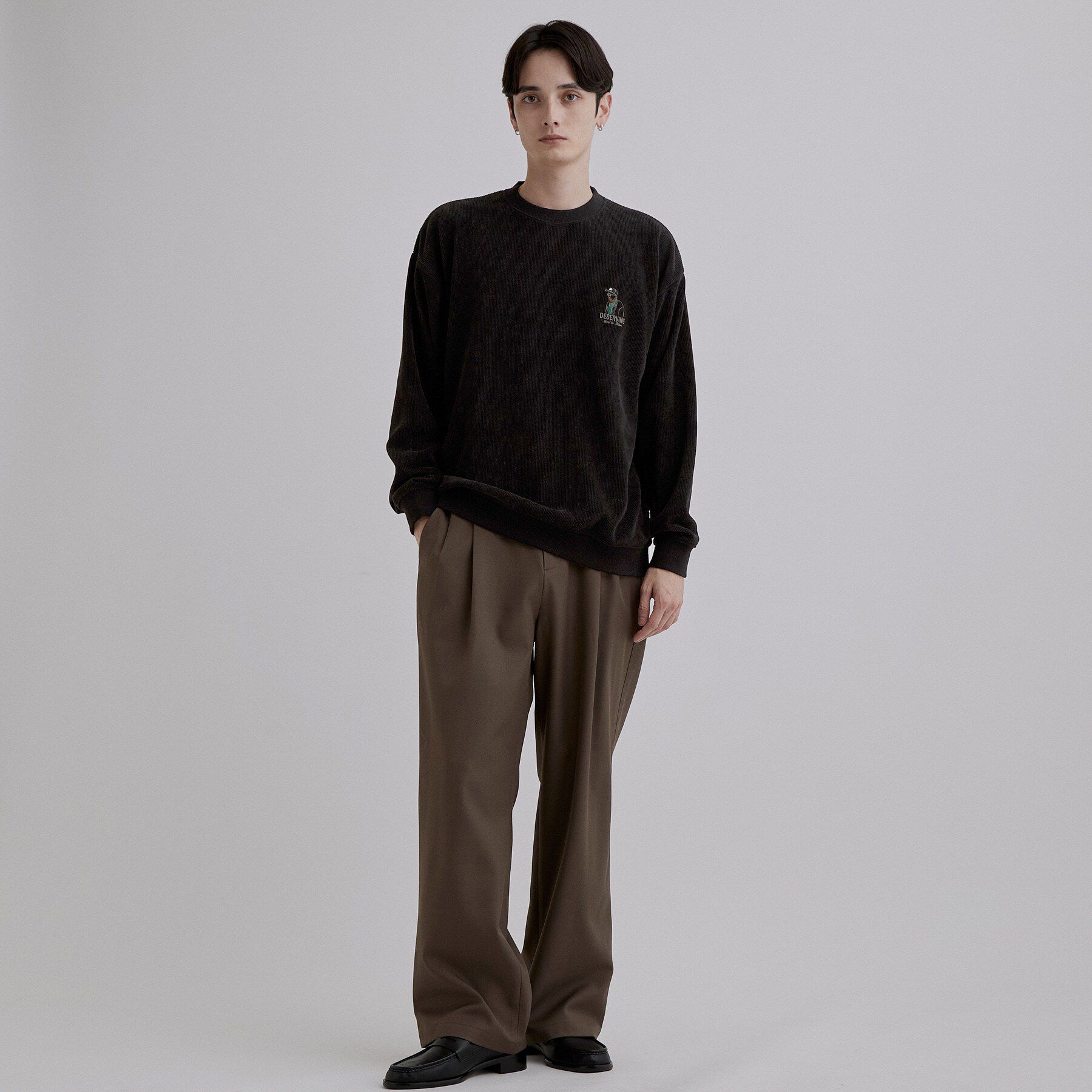tk.TAKEO KIKUCHI「カットコールヒゲサガラスウェット」|パーカー|