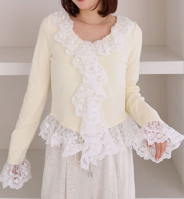 archives「ドッキングレースフリルカットＴＯＰＳ」|Tシャツ・カットソー|