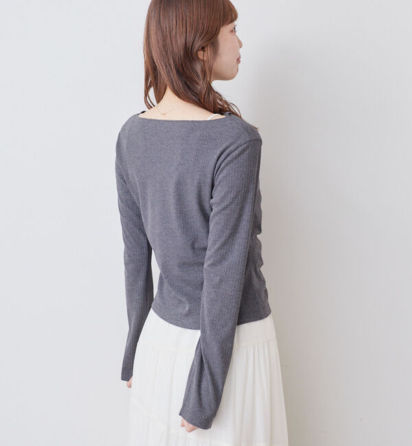 archives「【ＯＮかわ】２ｗａｙアシメボタンカットＴＯＰＳ」|Tシャツ・カットソー|