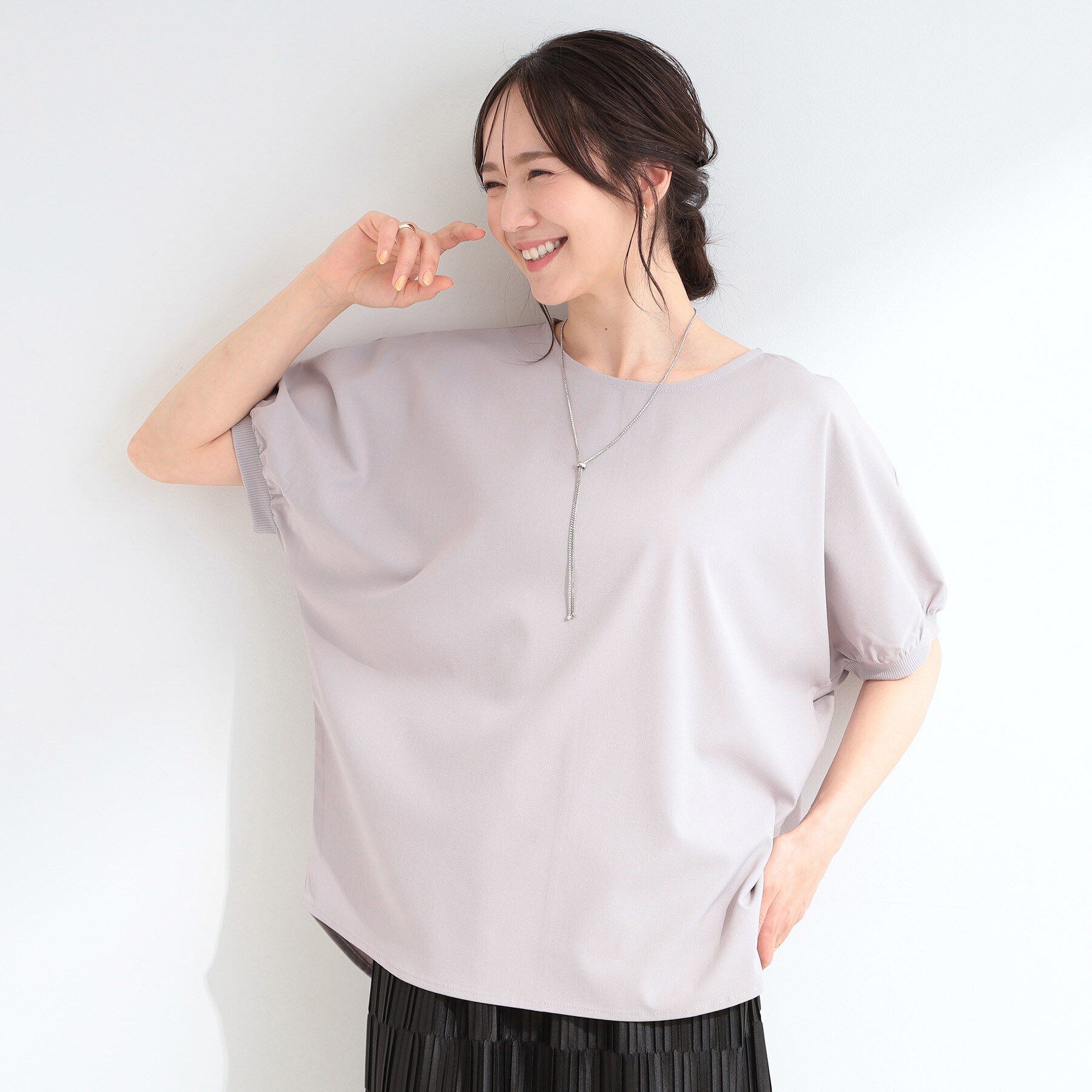 SHOO･LA･RUE「【洗濯後しわになりにくい】インせず着られる さらっとタッチのドルマンブラウス」|シャツ・ブラウス|
