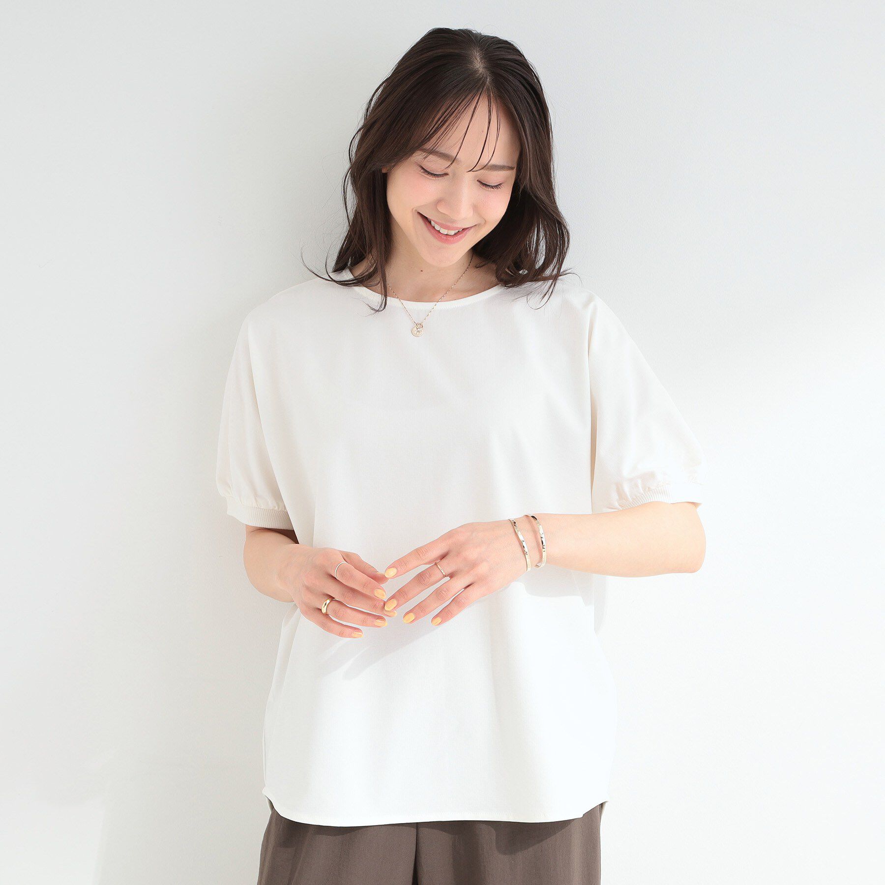 SHOO･LA･RUE「【洗濯後しわになりにくい】インせず着られる さらっとタッチのドルマンブラウス」|シャツ・ブラウス|