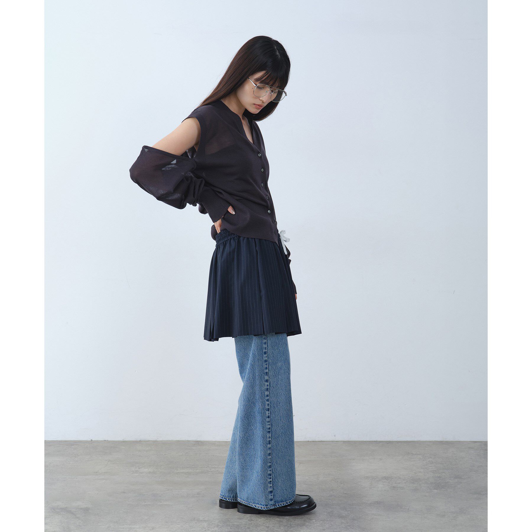 CODE A「multiway knit cardigan」|カーディガン|