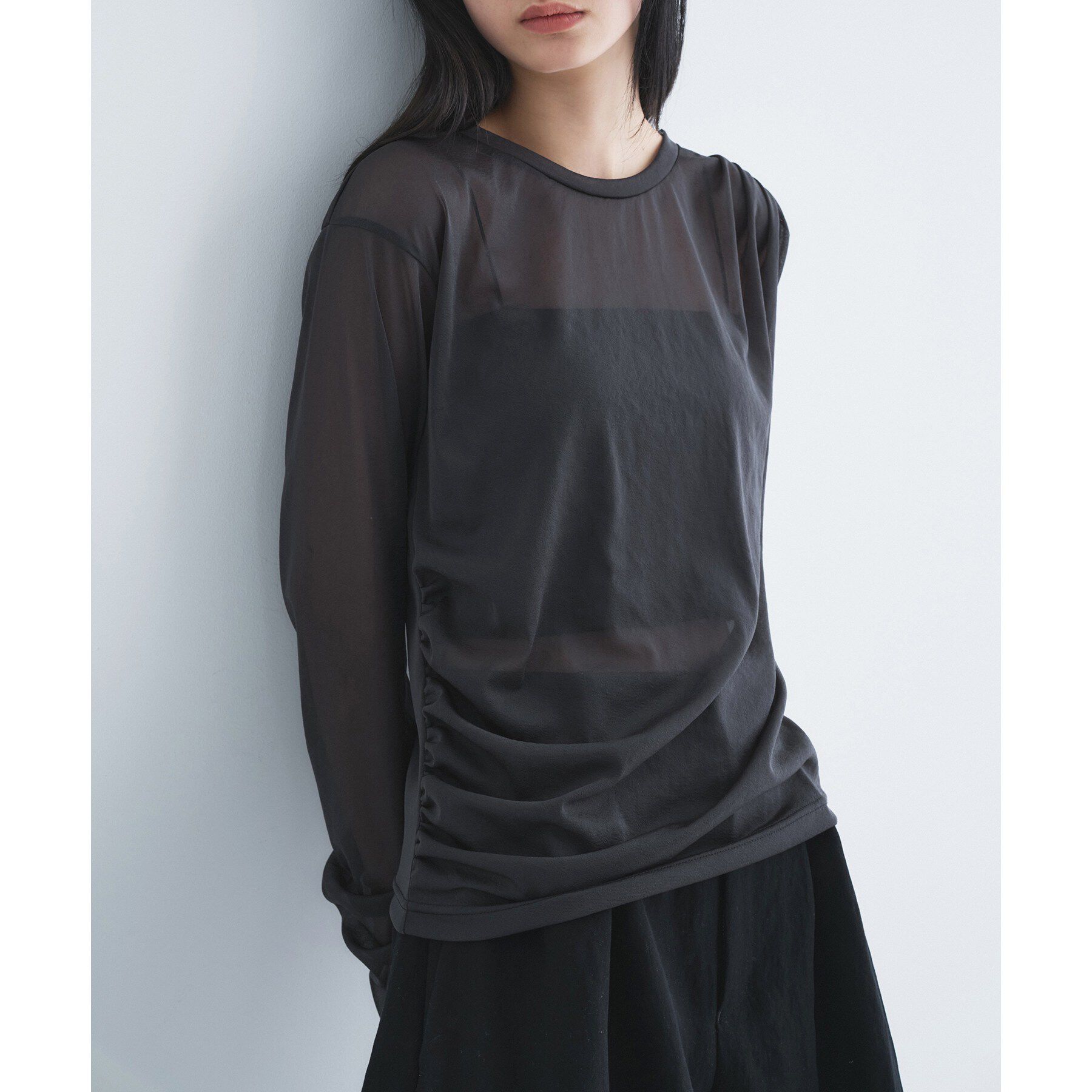 CODE A「sheer combi layer tops」|Tシャツ・カットソー|