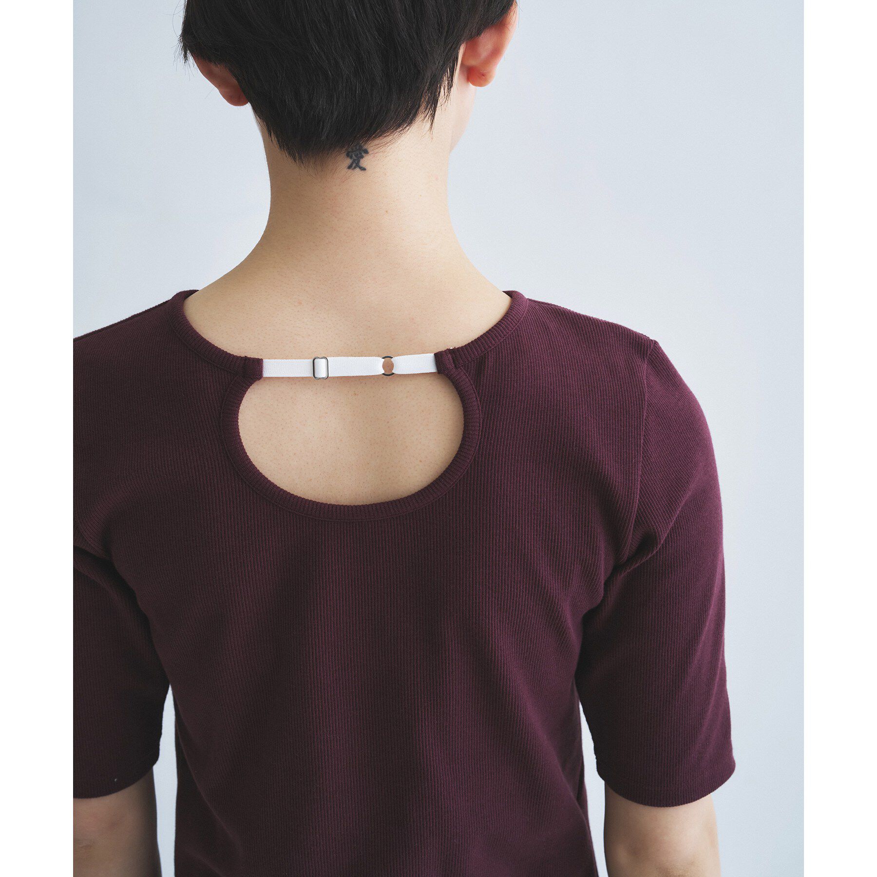 CODE A「rib jersey point neck tee」|Tシャツ・カットソー|