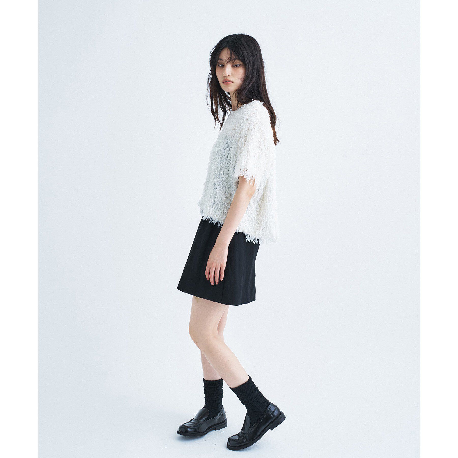 CODE A「IRONING｜feather tulle S／S tee」|Tシャツ・カットソー|