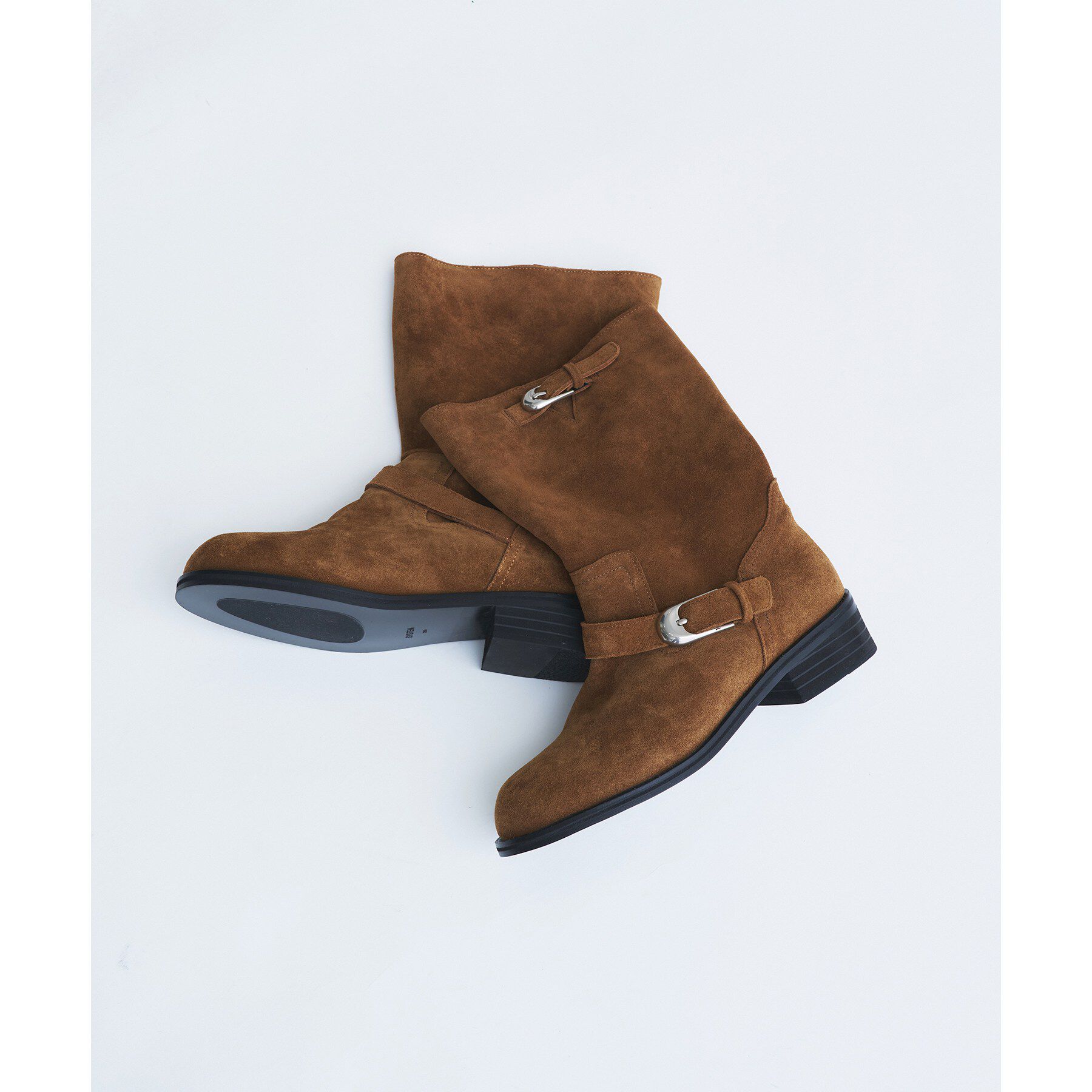 CODE A「SYSTEM｜ Washed Leather Mid－Calf Boots」|ショートブーツ|