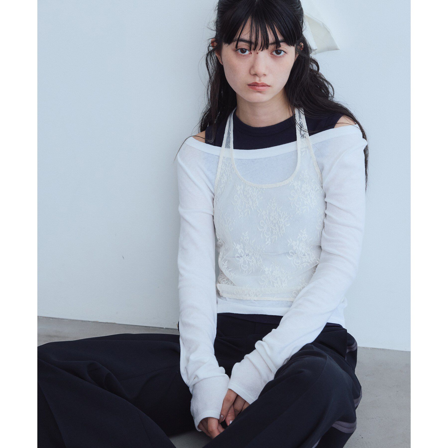 CODE A「UKI UKI＊CODE A｜layered jersey trio set」|その他|ホワイト(001)