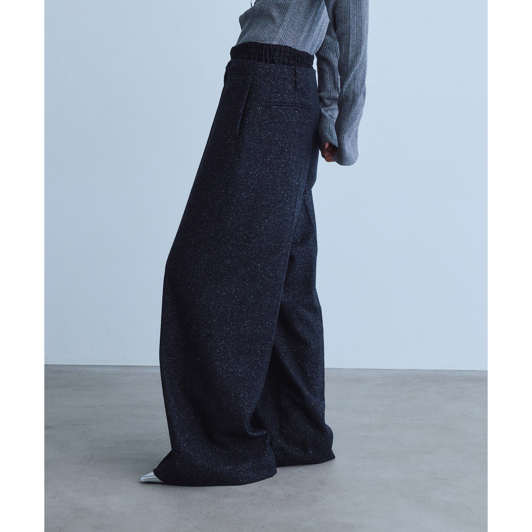 CODE A「nep tweed zip wide pants」|その他|