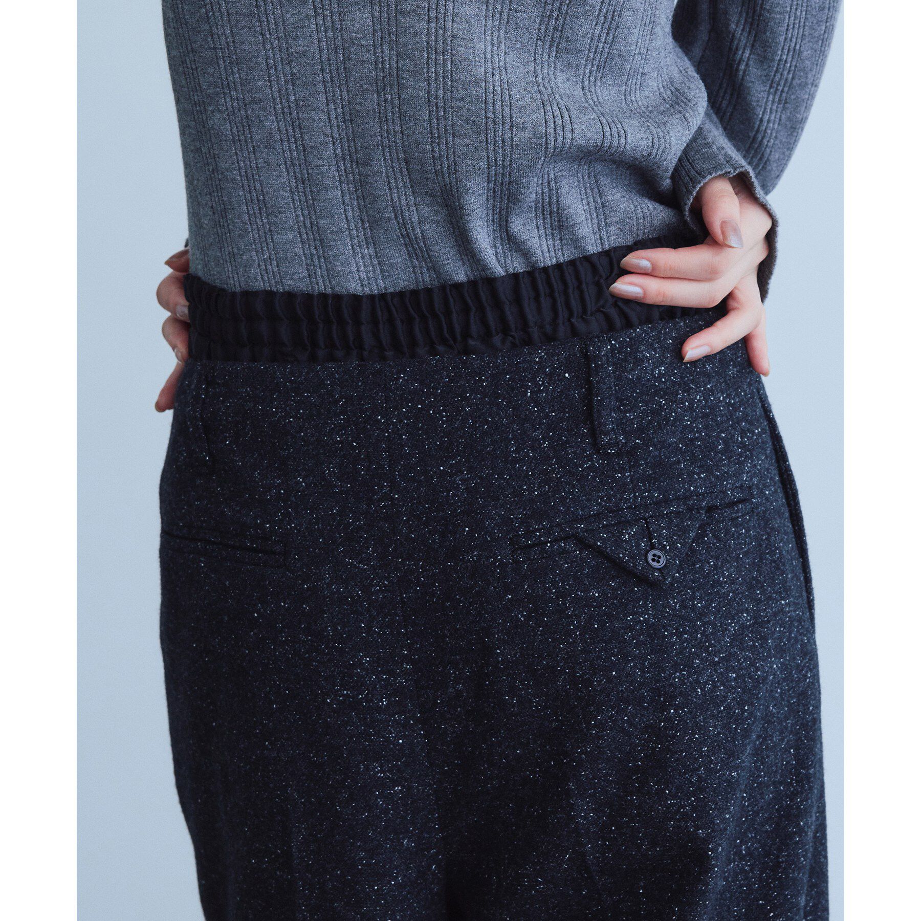 CODE A「nep tweed zip wide pants」|その他|