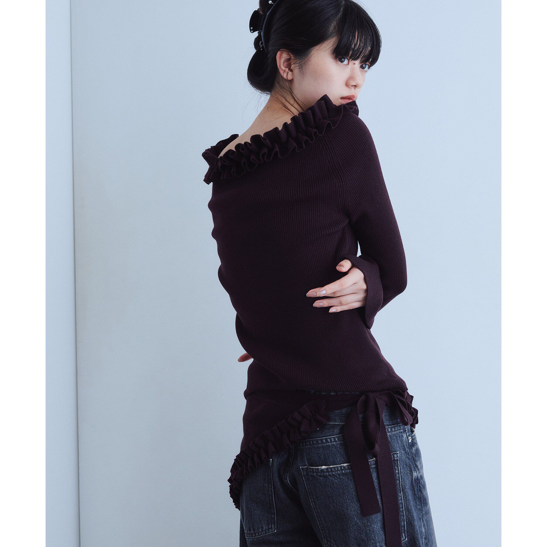 CODE A「frill frame scarf」|バンダナ・スカーフ|