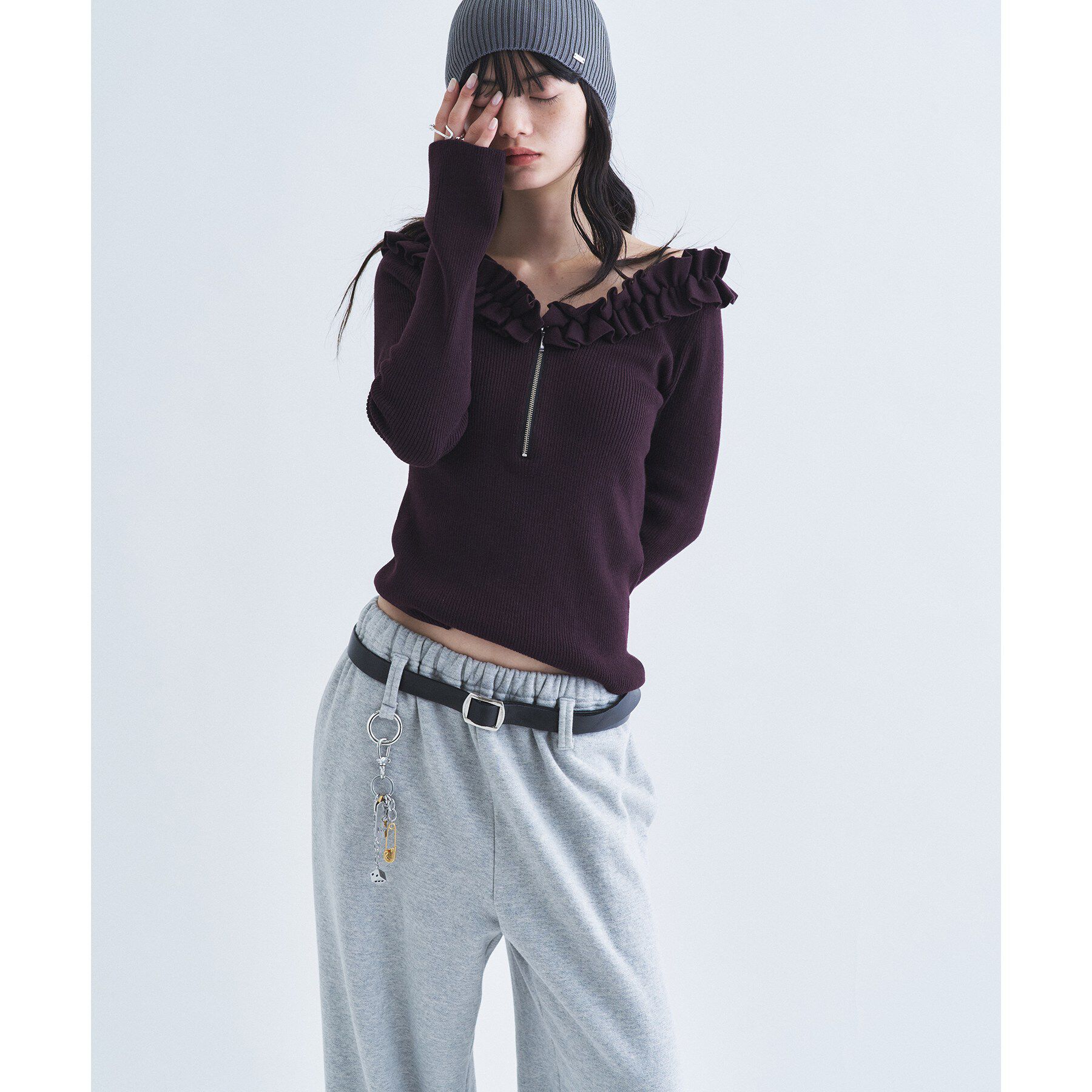 CODE A「frill frame knit」|ニット・セーター|