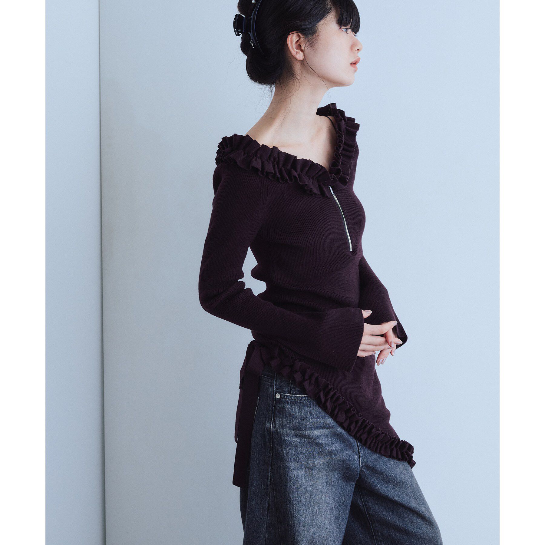 CODE A「frill frame knit」|ニット・セーター|