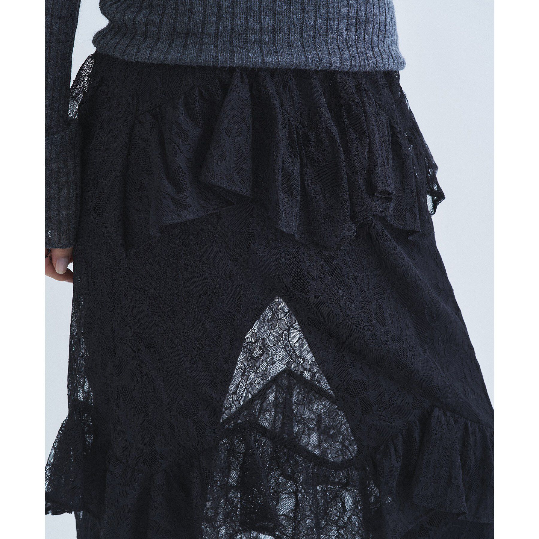 CODE A「layered veil lace skirt」|スカート|