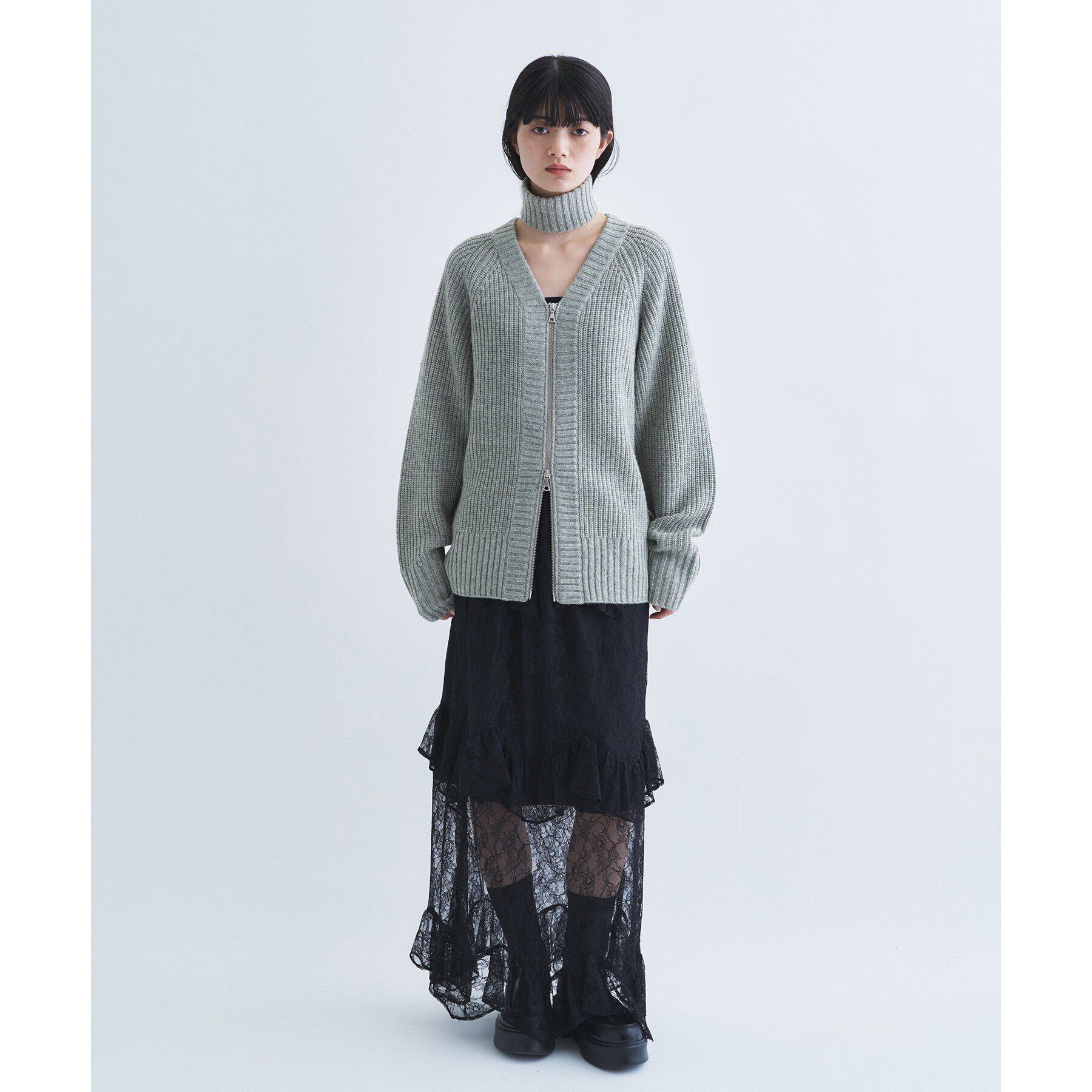 CODE A「layered veil lace skirt」|スカート|