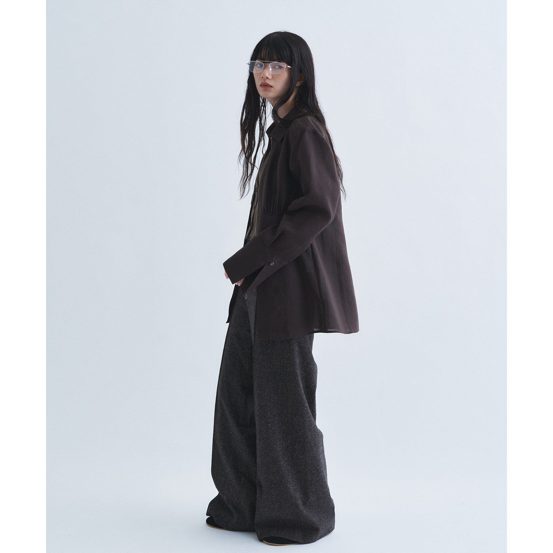 CODE A「sheer form zip shirts」|シャツ・ブラウス|