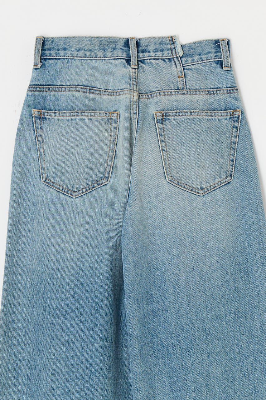 MOUSSY「CROSS WAIST WIDE ストレート」|デニム|