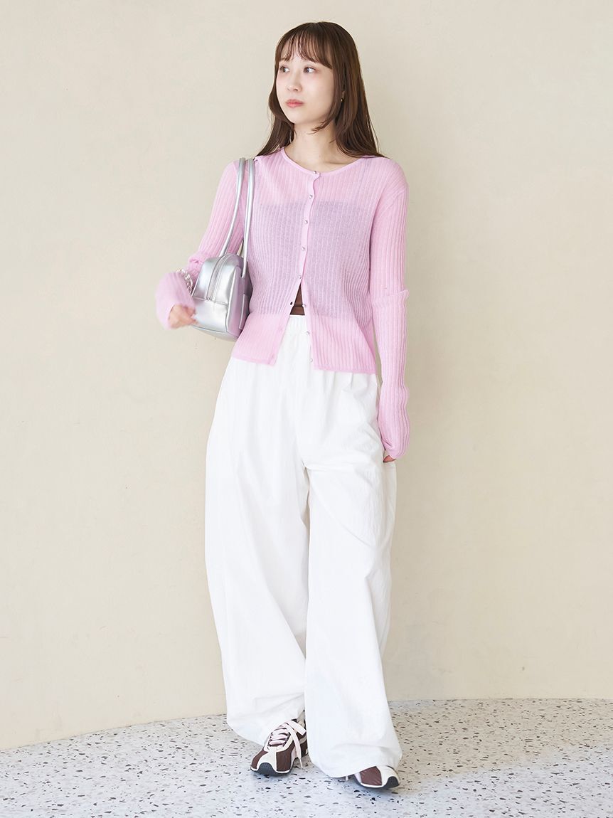 emmi atelier「リブシアーカーディガン」|カーディガン|