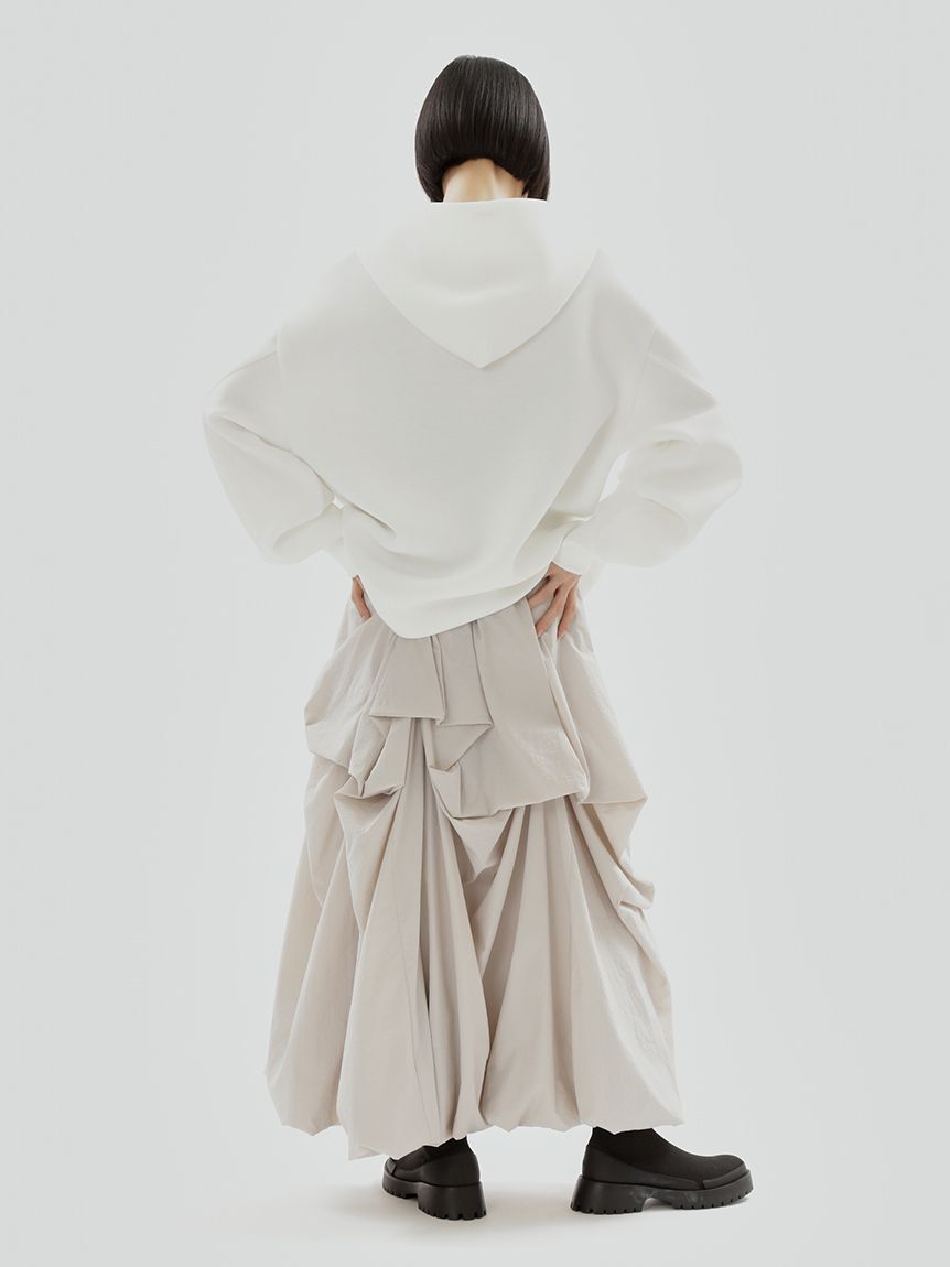emmi atelier「ジップアップダンボールフーディー」|パーカー|