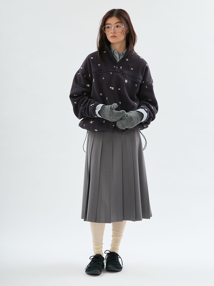 emmi atelier「ウールミックスロングミトン」|手袋|
