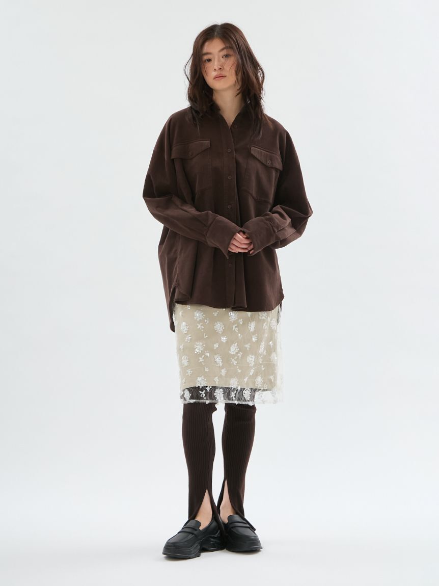 emmi atelier「リブニットレギンスパンツ」|レギンス・スパッツ|BRW