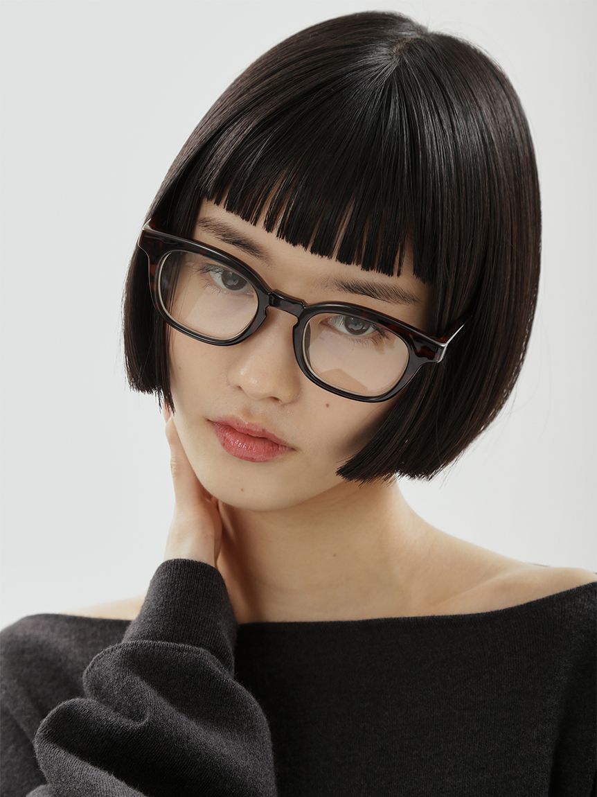 emmi atelier「ワイドフレームメガネ」|メガネ|
