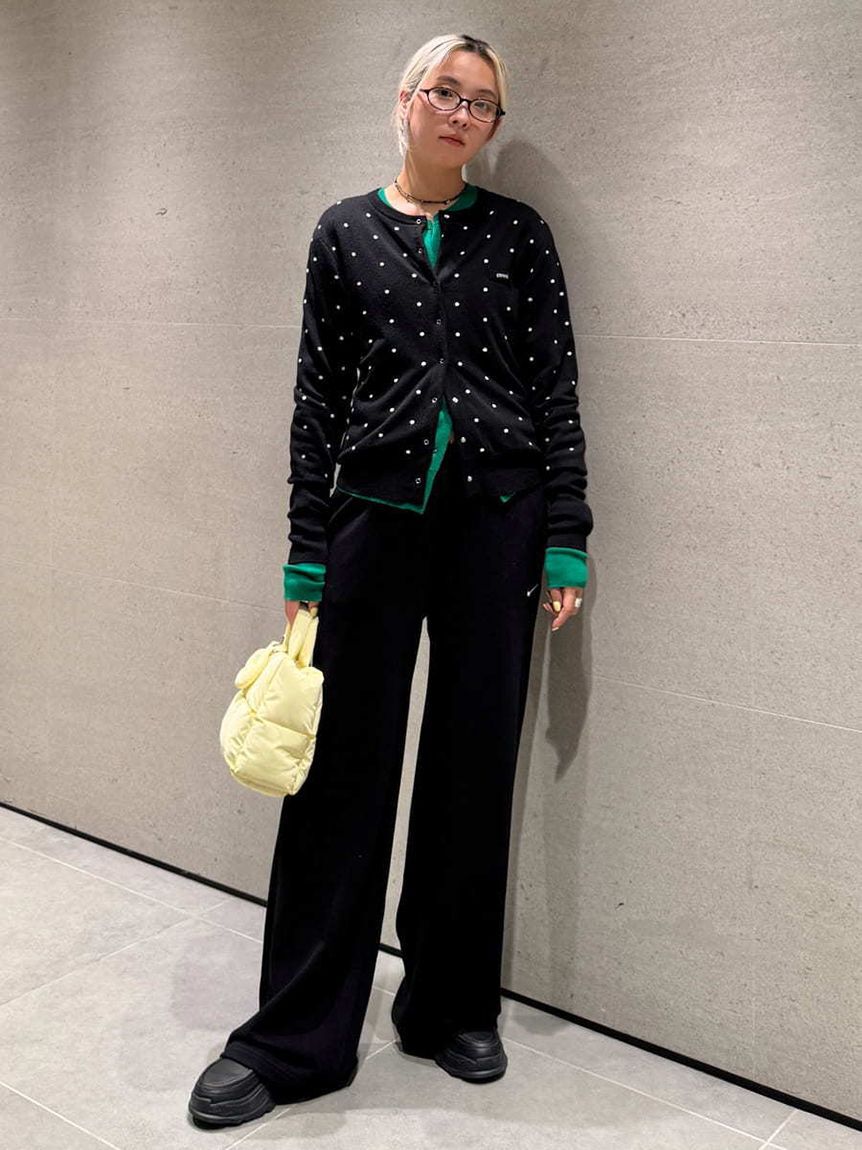 emmi atelier「【ONLINE限定カラーあり】emmiロゴクルーネックニットカーディガン」|カーディガン|