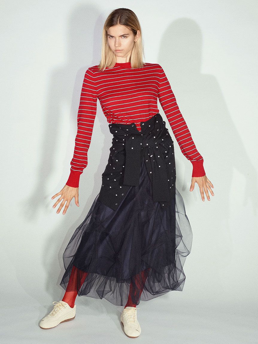 emmi atelier「【ONLINE限定カラーあり】emmiロゴクルーネックニットカーディガン」|カーディガン|