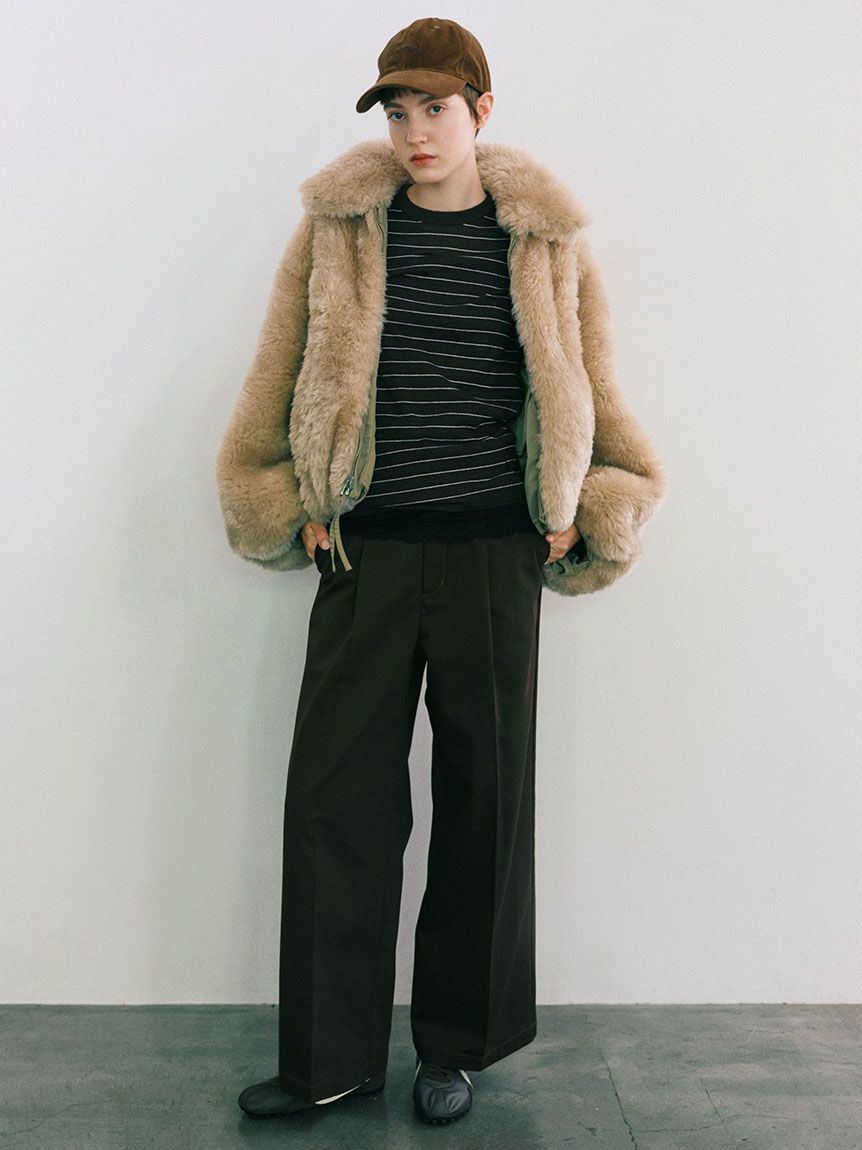emmi atelier「マルチボーダーロングスリーブニット」|ニット・セーター|