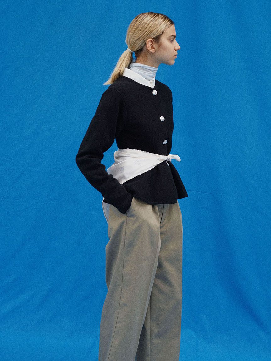 emmi atelier「ペプラムニットカーディガン」|カーディガン|