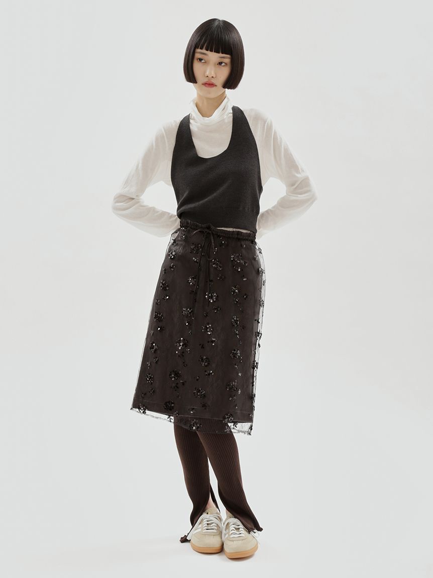emmi atelier「オーガニックコットンハイネックニットプルオーバー」|ニット・セーター|