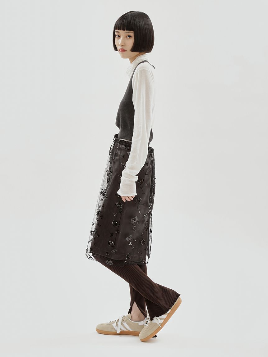 emmi atelier「オーガニックコットンハイネックニットプルオーバー」|ニット・セーター|