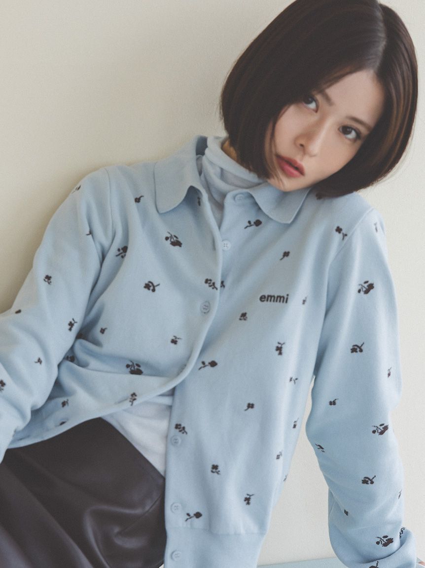 emmi atelier「オーガニックコットンハイネックニットプルオーバー」|ニット・セーター|