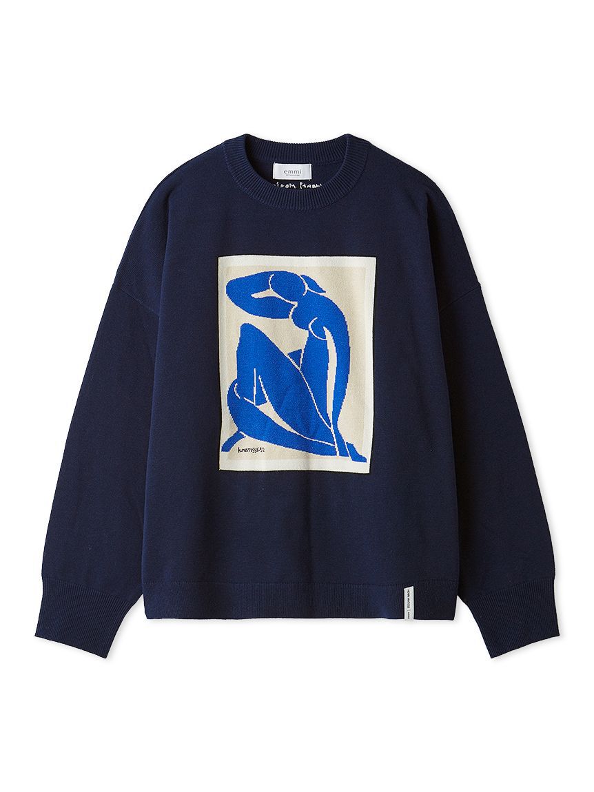 emmi atelier「【Henri Matisse】インターシャニットプルオーバー」|ニット・セーター|