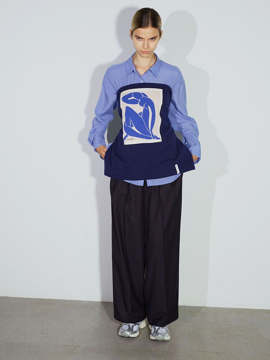 emmi atelier「【Henri Matisse】インターシャニットプルオーバー」|ニット・セーター|
