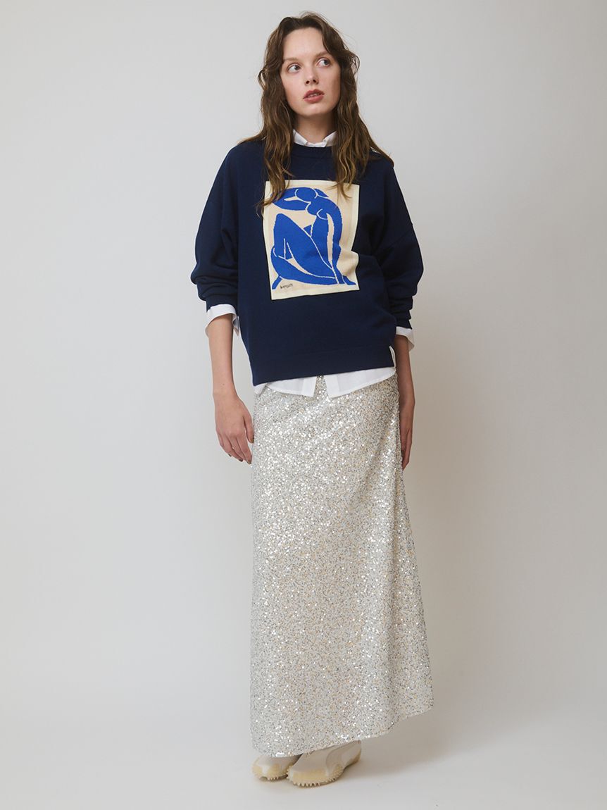 emmi atelier「【Henri Matisse】インターシャニットプルオーバー」|ニット・セーター|