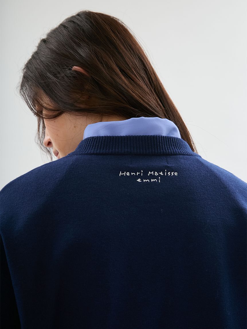emmi atelier「【Henri Matisse】インターシャニットプルオーバー」|ニット・セーター|