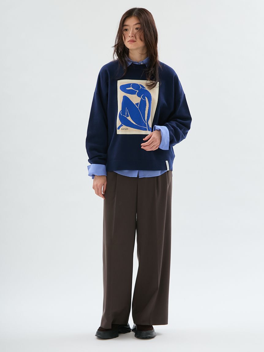 emmi atelier「【Henri Matisse】インターシャニットプルオーバー」|ニット・セーター|
